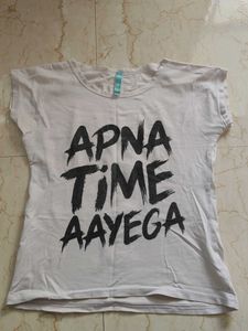 Graphic Print White T-shirt