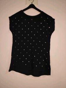 Black Embellished Top☄️