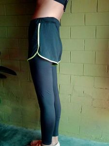 Leggings With Attached Shorts