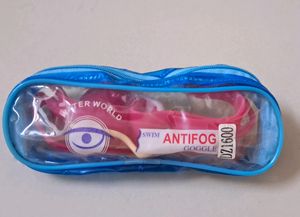 Combo Decathlon Nabaiji Swimming Cap And Goggles