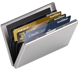 Sleek Metal Card Holder