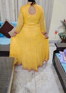 Elegant Yellow Ethnic Gown