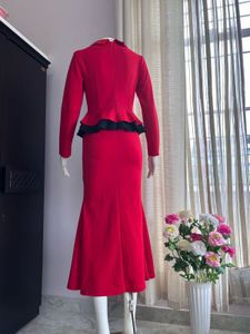 Red Luxe Stretchable Dress