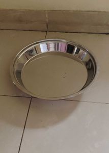 Stainless Steel Thaal Size - 12.5&#34; x 2.5&#34;