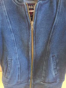 Branded Boy's Denim Jacket with Zip