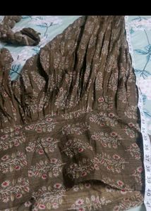 Vintage Brown Floral Print Bottom