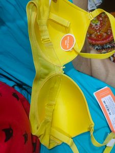Yellow Backless Brand New Bra