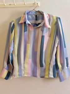 Striped Pastel Top