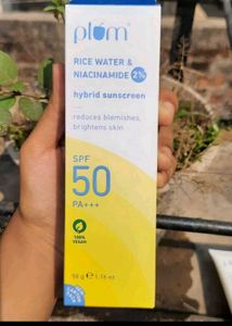 Plum Rice Water Sunscreen