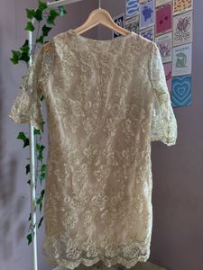 Golden Net  Korean Dress