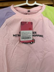 Cute Pastel Colorblock Tee