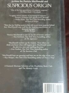 Suspicious Origin by Patricia MacDonald