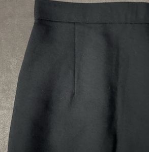 Black Pleated Midi Skirt