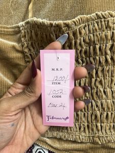 Gold Velvet Corset Top