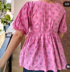 Pink Floral Top