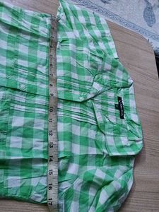 ✨Never Used ✨Allen Solly Green Checkered Top