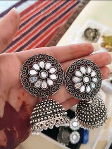 Mirror Jhumka Combo