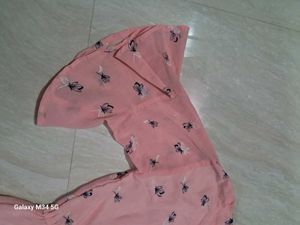 Floral Print Pink Dress