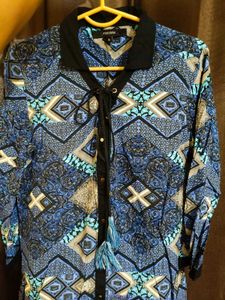 Patterned Shirt Top