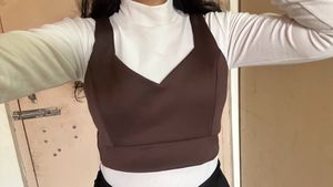 Brown Crop Top