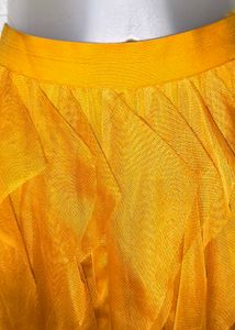 Net Mustard Yellow 💛 Skirt Free Size fixed Price