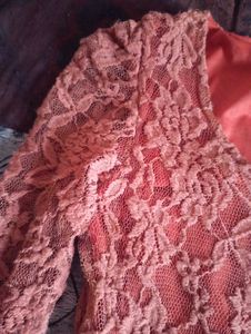 Vintage Coral Red Dress