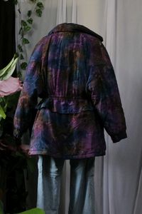 Vintage Adidas Tie-Dye Puffer Jacket