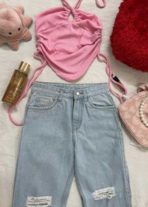 Ripped Light Wash Jeans