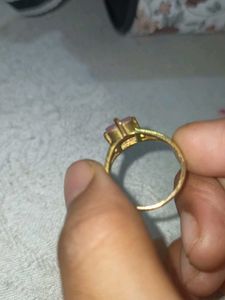 Rose Quartz Gold Ring