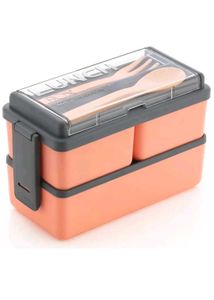 3 Compartment Lunch Box with Spoon 🥄 And Frok