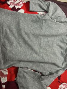 Grey Corset Detail Top