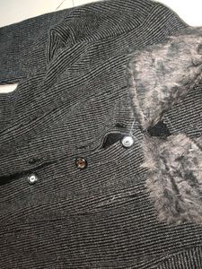 winter grey cardigan
