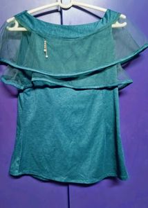 Bottle Green Colour Top