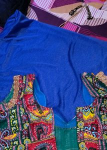 Blue Saree
