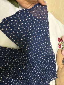 Blue Printed Dress