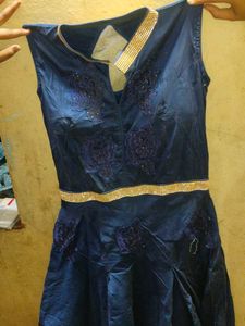Elegant Blue Party Dress