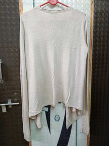 Beige Open Cardigan