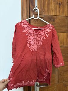 Red Dyed Kurta