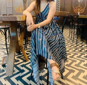 Brand New 😍Blue Striped Dress🦋