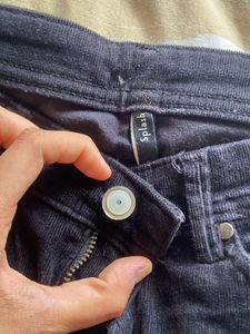 cuodroy pants,self textured,belbottoms/bootcut