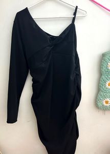 Ketch Black Bodycon Dress | Size Xl