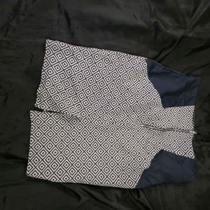 Patterned Mini Skirt|formal | woollen