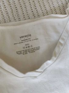 White V-Neck T-Shirt