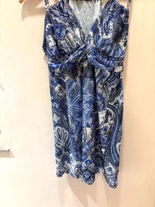 Beautiful Blue Paisley Cami Top