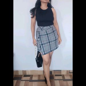 Check Pattern Mini Skirt