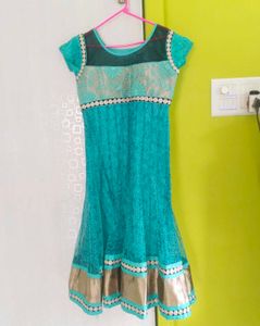 Teal Anarkali Dress