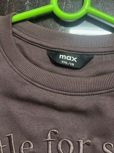 Brown Oversized Sweatshirt New Without Tag