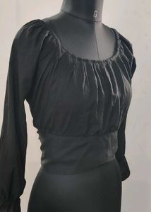 Black Please to Crop Top