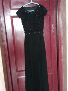 Rich Black Maxi Gown