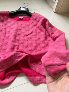 🛍️ Hot Pink Textured Knit Top by Vero Moda - Size